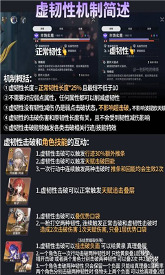 崩坏星穹铁道虚韧性有哪些机制？